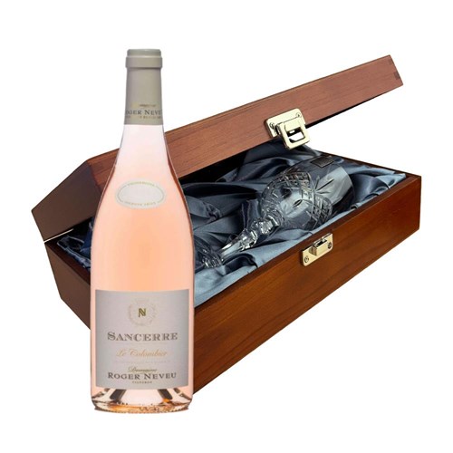 Sancerre Rose Domaine Roger Neveu  Rose Wine In Luxury Box With Royal Scot Wine Glass